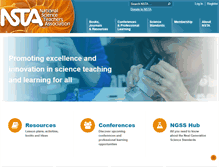 Tablet Screenshot of nsta.org